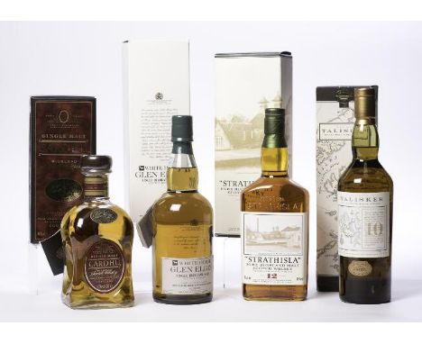 WHITE HORSE GLEN ELGINSingle Highland Malt Whisky. 75cl, 43% volume, in carton.TALISKER 10 YEAR OLDSingle Island Malt Whisky 