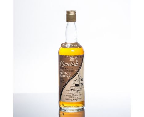 CLYNELISH 12 YEAR OLD 100° PROOF
'Finest Highland Malt Scotch Whisky' by Ainslie & Heilbron, bottled by Gordon & MacPhail. 75