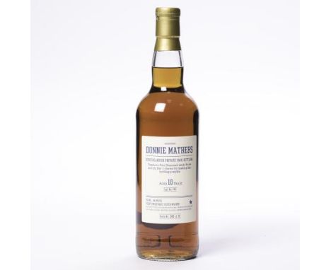 BRUICHLADDICH AGED 10 YEARS
Islay Single Malt Scotch Whisky, Private Cask Bottling, Cask No. 1001, Bottle No. 38 of 90. 700ml