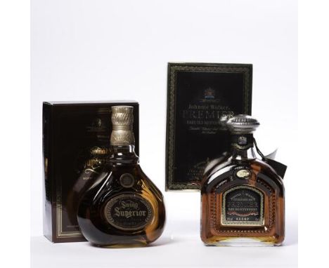 JOHNNIE WALKER SWING SUPERIOR
Blended Scotch Whisky, labelled for the Far East market. 75cl, 43% volume, in carton.
JOHNNIE W