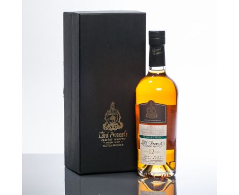 THE LORD PROVOST'S SPECIAL RESERVE AGED 12 YEARS
Single Malt Scotch Whisky, 70cl, 40% volume. In presentation carton. 