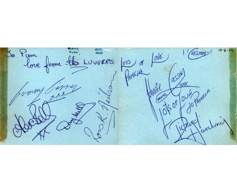 The Luvvers, The Cresters 1960s Bands Signed Vintage Album Page. Good condition. All autographs come with a Certificate of Au