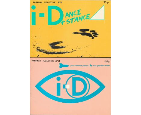 Collection of 4 Fashion Magazine No. 3,4,5 and 6. I-D, I-Dance + Stance, i-D i-D i, Do-it-yourself Manual of Style, and sweat