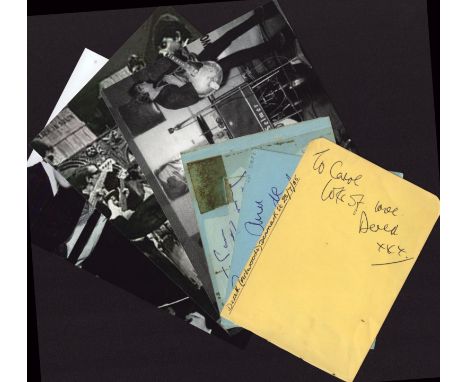 Music 3 Signed Vintage 1960s Bands Album Pages With Photos Los Sirex, The Escorts and The Artwoods. Good condition. All autog