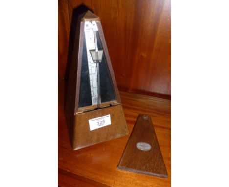 Maelzel Paquet metronome in wood case