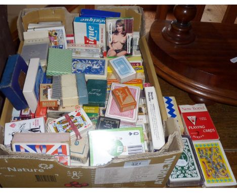 Large collection of old and vintage packs of playing cards