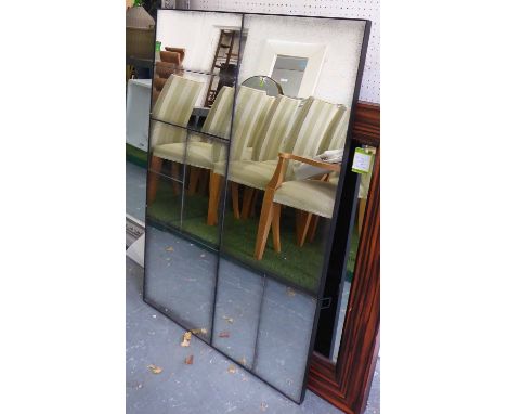 MIRROR, vintage French inspired, antiqued glass, 122cm x 81cm.