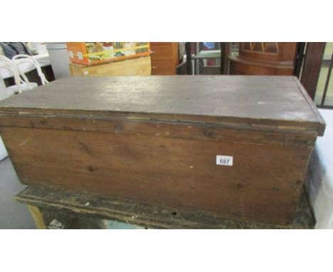 A pine tool box, (Collect only) 