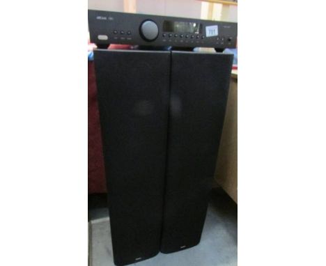 A pair of Bowers & Wilkins speakers and an Arcam amplifier. (Collect only)CONDITION REPORTSpeaker DM602 5S3, Serial No: 00341