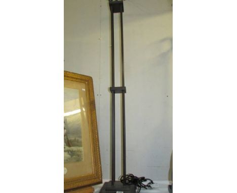 A modern floor standing metal lamp. (Collect only) 