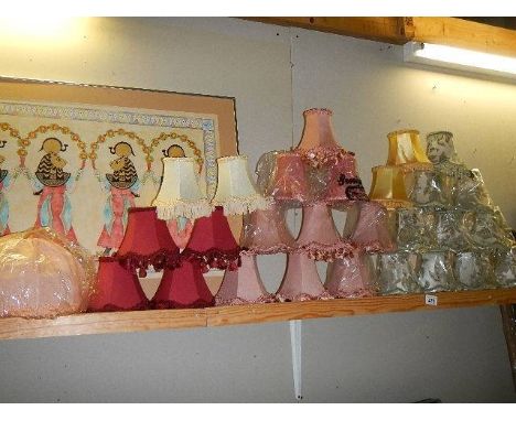 A good lot of lamp shades. (Collect only) 