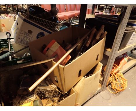 Shelf of mixed tools 