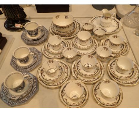 Part tea set by Pearl and further ceramic tea set