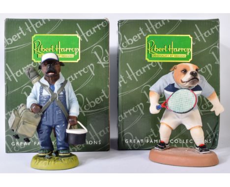 Robert Harrop -  Doggie People - x2Limited Edition figurines comprising; DP198A Bulldog Great Expectations (Limited Edition 5