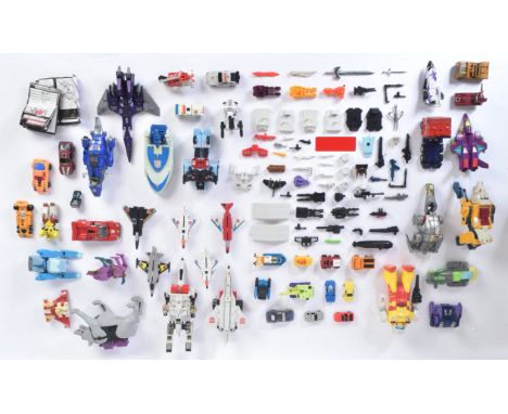 Transformers - a collection of vintage 1980s G1 Transformers playset action figures to include;&nbsp;Aerialbot Superion combi