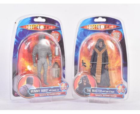 Doctor Who - Character Options - x2 Character made Doctor Who action figures comprising; Mummy Robot with Canopic Jar and The