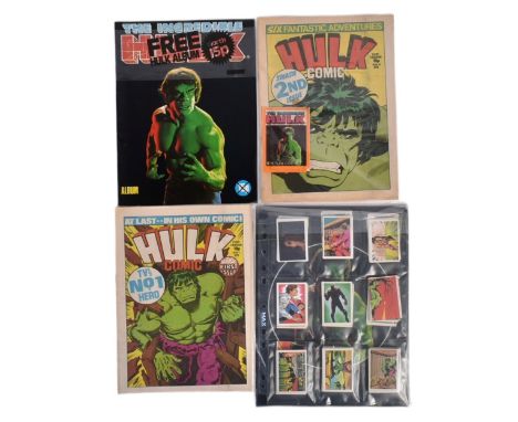 Comic Books - Hulk Comic (Marvel UK 1979) - both first issues, complete with free gifts. Includes #1 complete with 'Free Hulk