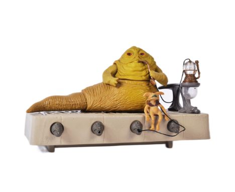 Star Wars - an original vintage 1980s Kenner / Palitoy made action figure playset ' Jabba The Hutt Action Playset '. 100% com