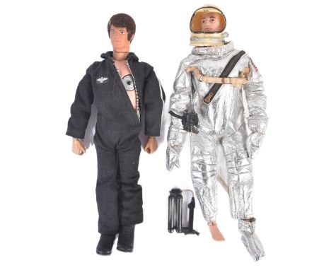 Action Man - two vintage Palitoy Action Man action figures comprising a 1967 painted head Astronaut with space suit, helmet a