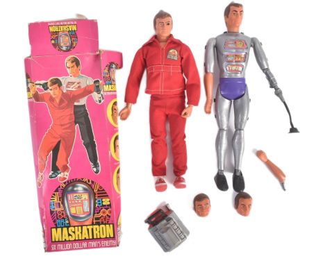 Six Million Dollar Man - vintage Kenner made Six Million Dollar Man action figure with engine block and working arm mechanism