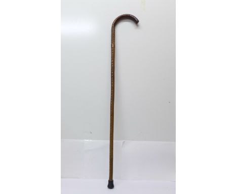 A French sword stick, marked Brunon A Cotatay on the blade, stick a/f, handle split 