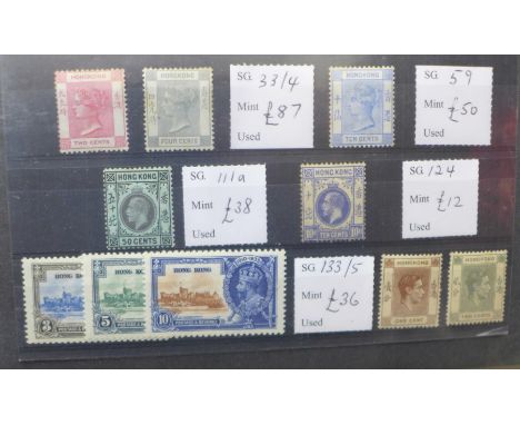 Stamps; Hong Kong stamps, mint and used, booklets, postal history and first day covers 