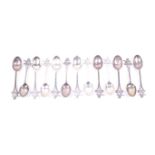 Indian Colonial and Regimental Interest, Relief of Lucknow 1887, thirteen teaspoons.