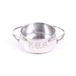 Liberty, an Art Nouveau silver round salt cellar.