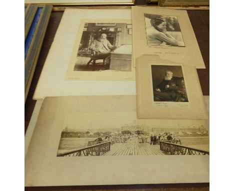 Pearl Freeman (act. c1934-1960) - profile portrait of Daphne Whitworth, monochrome photographic print; together with other mo