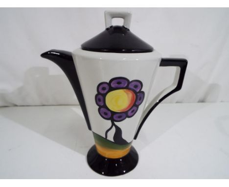 Lorna Bailey - a Lorna Bailey ceramic coffee pot in The Poplars pattern, Est £30 - £50 This lot must be paid for and collecte