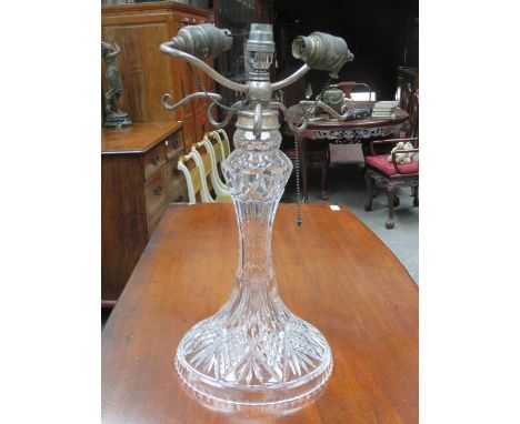 GLASS MUSHROOM LAMP BASE (NO SHADE) 