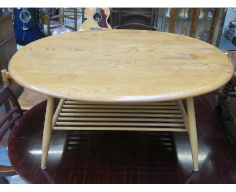 ERCOL WINDSOR OVAL TOPPED SUPPER TABLE 