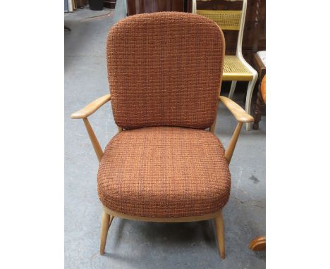 SINGLE ERCOL LOW ARMCHAIR 