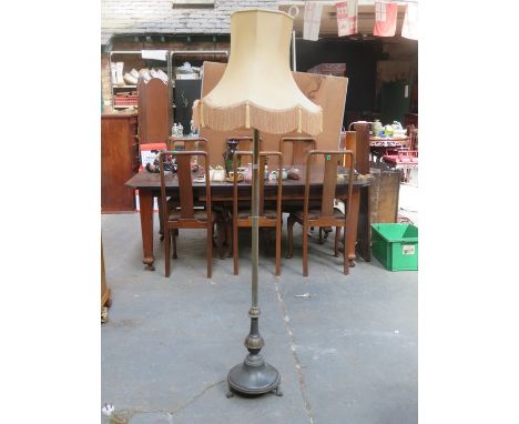 MODERN METAL STANDARD LAMP WITH SHADE 