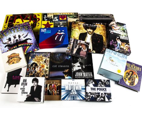 CD Box Sets, eighteen Box Sets of mainly Rock and Pop with artists including Bob Dylan, John Lennon, The Who, The Police, Thi