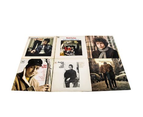 Bob Dylan LPs, twenty-five albums with a mixture of originals and reissues and with titles including Bob Dylan, Another Side 