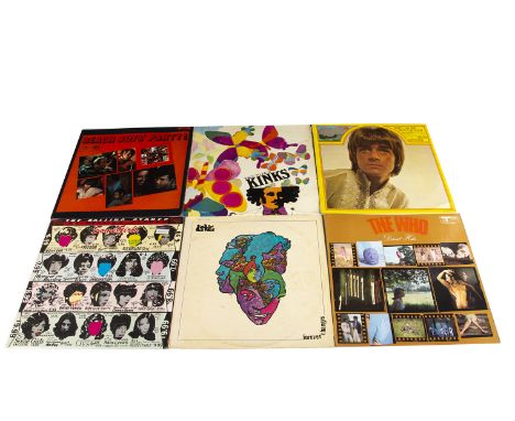 Sixties LPs, approximately thirty albums of mainly Sixties artists comprising The Rolling Stones, The Who, The Kinks, Beach B