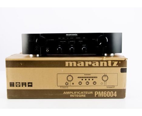 Marantz Amplifier, a Marantz Amplifier model P6004 in original box with leads and paper work, good condition, untested