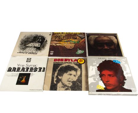 Folk / Blues LPs and Box Set plus, four albums and a box set comprising Bob Dylan - Biograph 5 Album Box Set, Jancis Harvey -