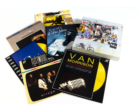 Music Laser Discs, Six Laser Discs and One Box Set comprising Beatles - Anthology (Eight Laser Disc Box Set), Sting - Ten Sum