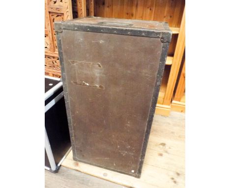 An old metal bound trunk 