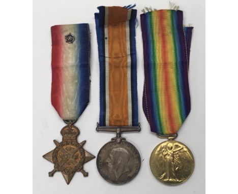 A WW1 1914 Star trio, awarded to 5808 Pte Frederick Newman of the 5th Dragoon Guards, latterly of the 1st Dragoon Guards. To 