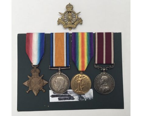 A WW1 1915 Star trio and MSM group, awarded to 4928 Company Sergeant Major H.N.Tompkin of the Army Cyclist Corps. To include: