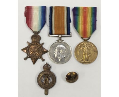 A 1914 Star trio, awarded to 3053 Trooper Joseph Brooks of the 1st Life Guards. To include: a 1914 Star, British War Medal, V