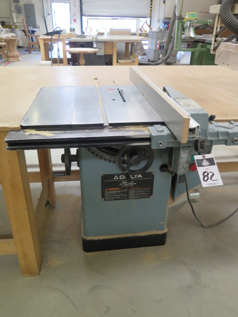 Delta “Unisaw” 10” Tilting Arbor Table Saw w/ Delta “Unifence” Fence ...