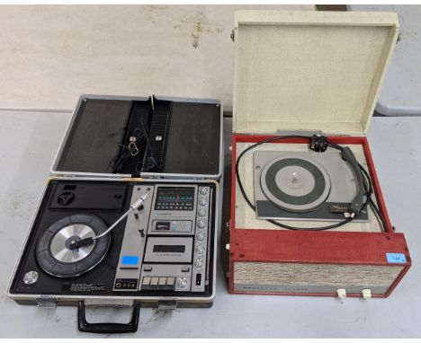 A Dansette Thames and a Sanyo solid state stereo music centre record players. Sanyo model G23IIKL-2Location: 