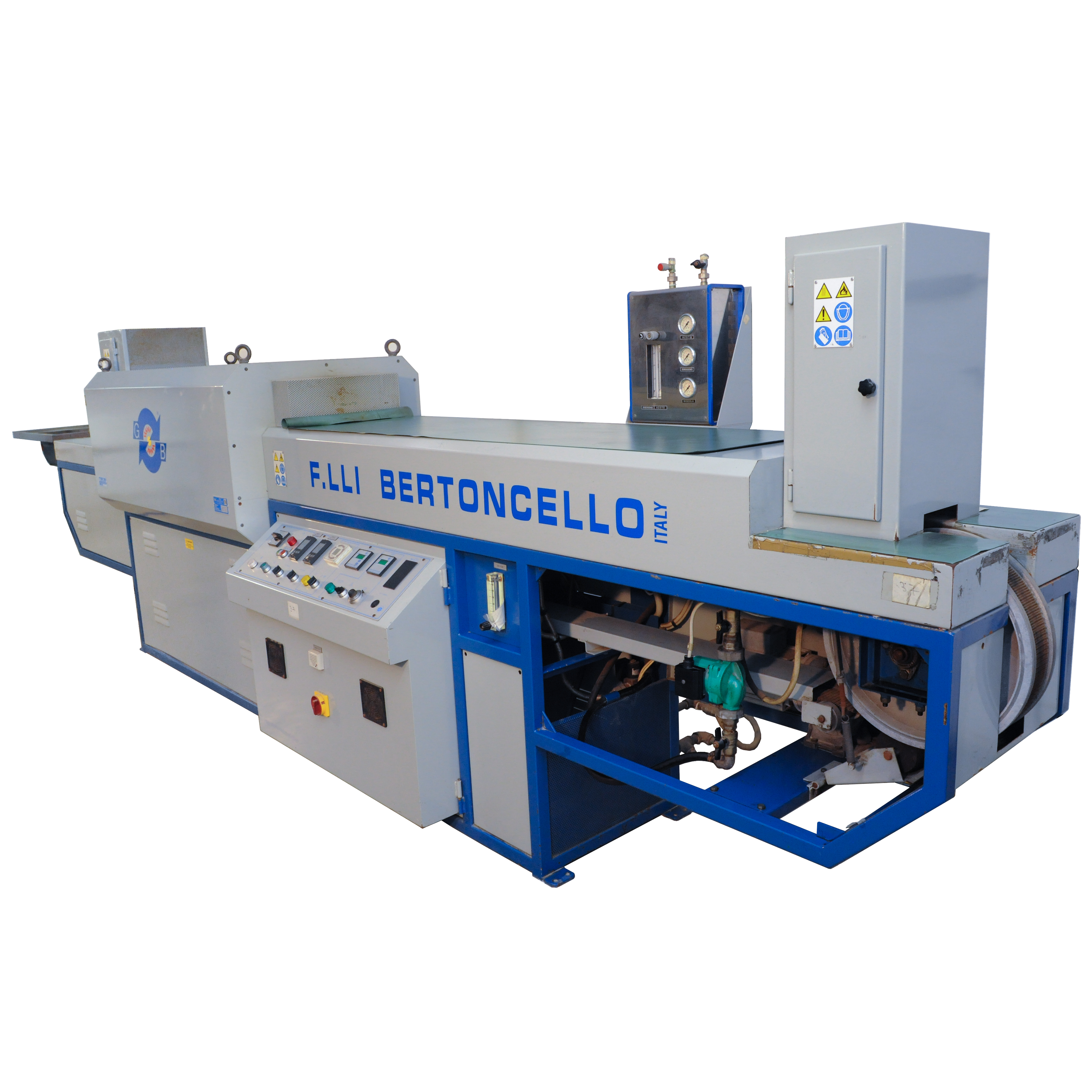 (MACHINE 37) GB BERTONCELLO (ITALY) 70mm BELT FURNACE (FOR SOLDERING & ANNEALING), 1500mm SIZE O