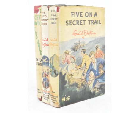 Blyton, Enid. Three first edition books from the Famous Five series, each presented in its original unclipped dust wrapper. T