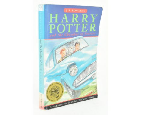 Rowling, J. K. 1998 Harry Potter and the Chamber of Secrets, first paperback edition. Published Bloomsbury, number line 10 9 