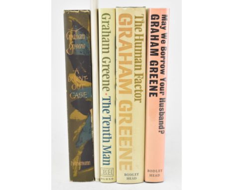 Greene, Graham. A collection of five first editions in unclipped dust wrappers. The lot comprising 1961 A Burnt Out Case publ